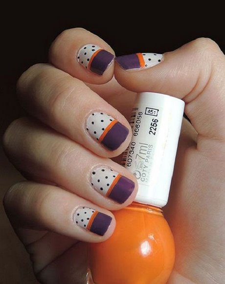 yellow-polka-dot-nails-54_14 Galben polka dot cuie