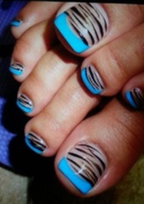 Zebra print toe cuie