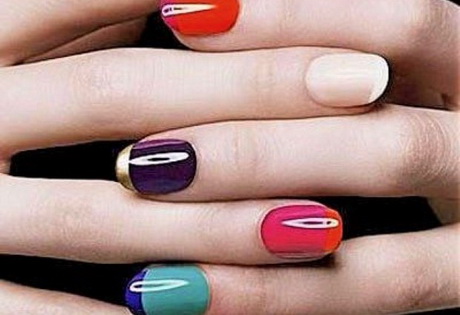 2-color-nail-polish-designs-93_9 2 modele de lacuri de unghii color