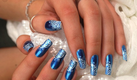 beautiful-blue-nails-48_9 Unghii frumoase albastre