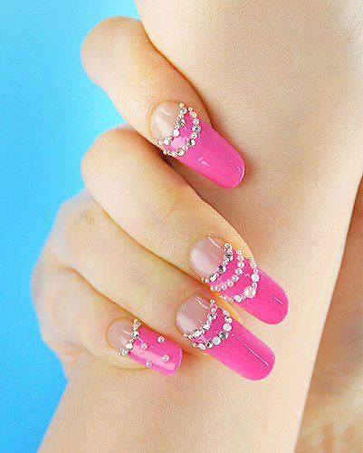 beautiful-pink-nails-92_19 Unghii frumoase roz