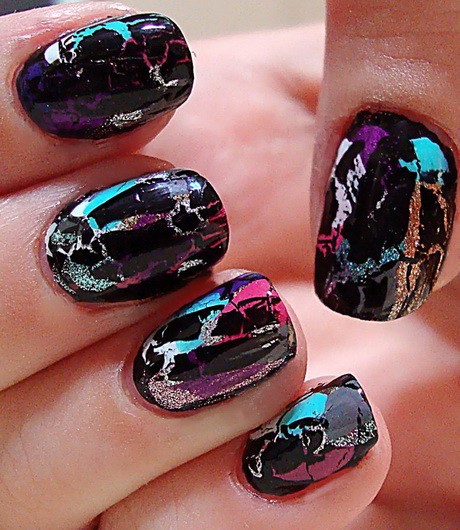 cool-black-nail-polish-designs-52 Modele Cool de lacuri de unghii negre
