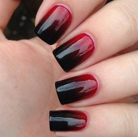 cool-black-nail-polish-designs-52_11 Modele Cool de lacuri de unghii negre