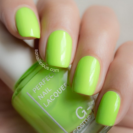 lime-green-nail-polish-02_5 Var verde lac de unghii