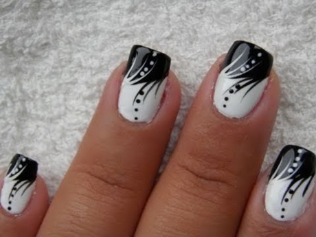 nail-designs-for-black-nail-polish-88_18 Modele de unghii pentru unghii negre