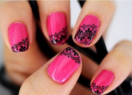 pink-nail-polish-designs-21_4 Modele de lacuri de unghii roz