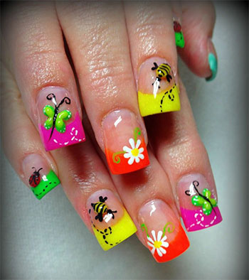 spring-themed-nails-44_19 Unghii tematice de primăvară