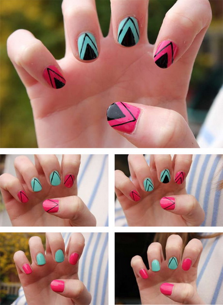 two-color-nail-polish-designs-51_18 Două modele de lacuri de unghii de culoare