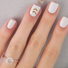 white-nail-polish-nail-art-46 Alb lac de unghii nail art