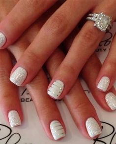 white-nail-polish-nail-art-46_12 Alb lac de unghii nail art