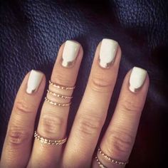 white-nail-polish-nail-art-46_4 Alb lac de unghii nail art