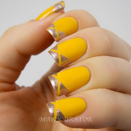 yellow-nails-67_15 Cuie galbene