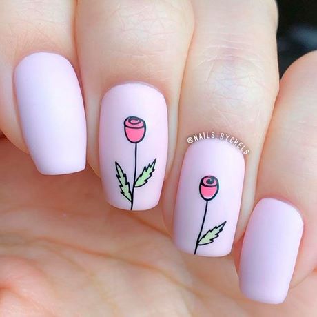 acrylic-nails-with-flower-design-06_10 Unghii acrilice cu design de flori