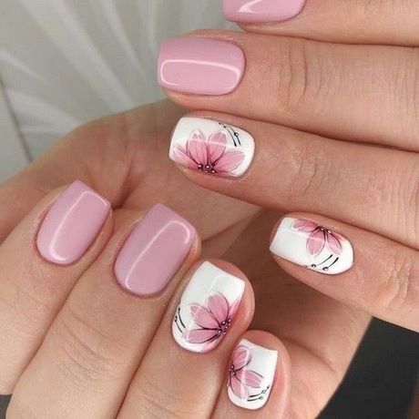 acrylic-nails-with-flower-design-06_9 Unghii acrilice cu design de flori