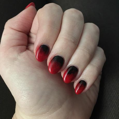 black-and-red-marble-nails-33_15 Cuie de marmură neagră și roșie