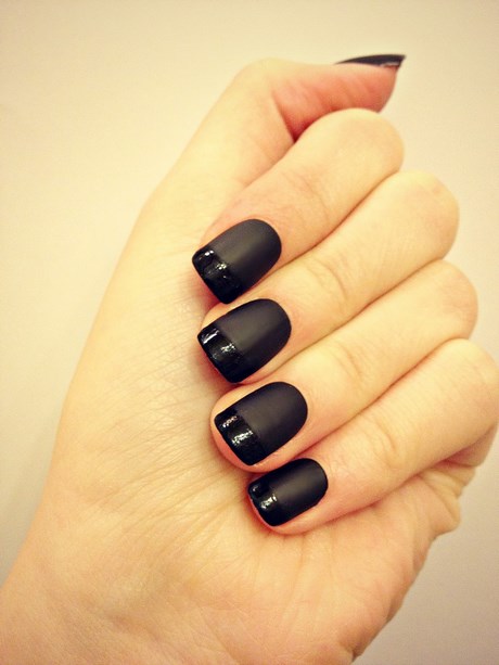 black-nail-paint-design-88_8 Design de vopsea pentru unghii negre