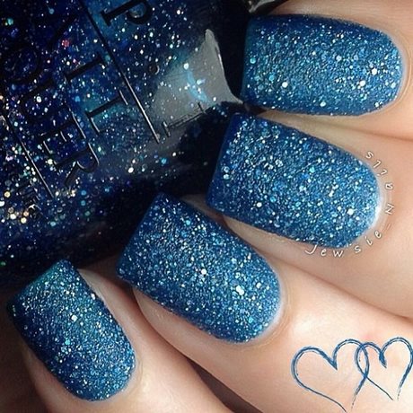 blue-nail-designs-with-glitter-82_15 Modele de unghii albastre cu sclipici