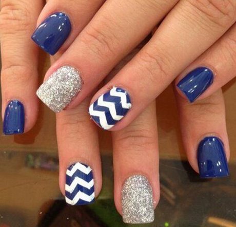 blue-summer-nail-designs-31_14 Modele de unghii albastre de vară