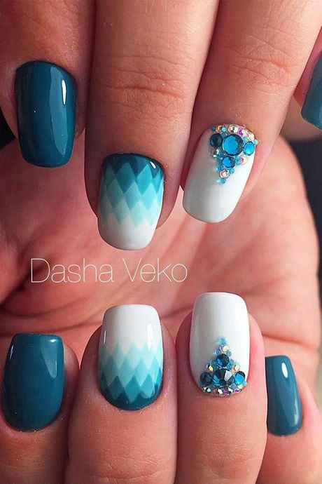 blue-summer-nail-designs-31_2 Modele de unghii albastre de vară