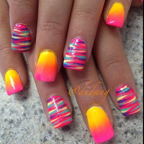 bright-color-nail-designs-64_2 Modele de unghii de culoare strălucitoare