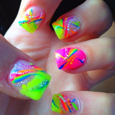 bright-color-nail-designs-64_4 Modele de unghii de culoare strălucitoare