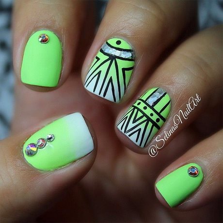 bright-green-nail-designs-24_7 Modele de Unghii verzi verzi