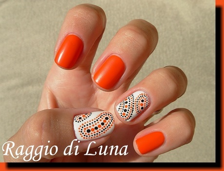 bright-orange-nail-designs-63_11 Modele de unghii portocalii strălucitoare