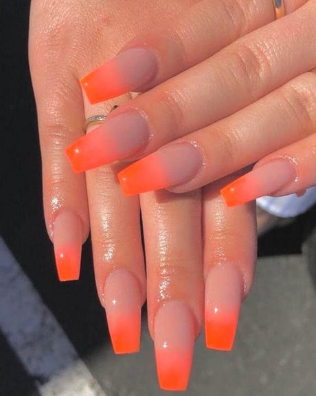 bright-orange-nail-designs-63_12 Modele de unghii portocalii strălucitoare