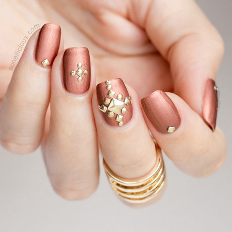 bronze-nail-designs-63_6 Modele de unghii din bronz