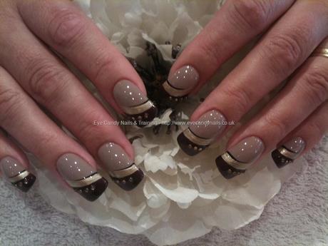 brown-and-gold-nail-designs-80_13 Modele de unghii maro și auriu