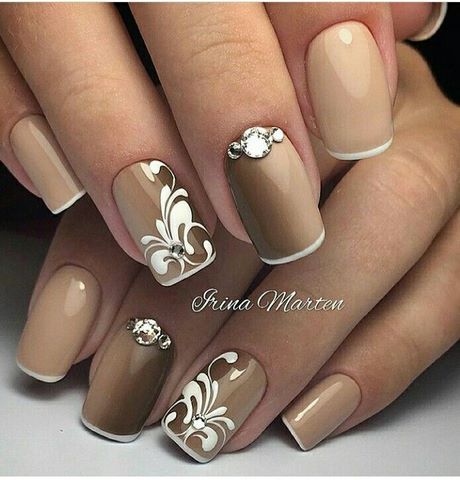 brown-nail-art-designs-36_6 Modele de unghii maro