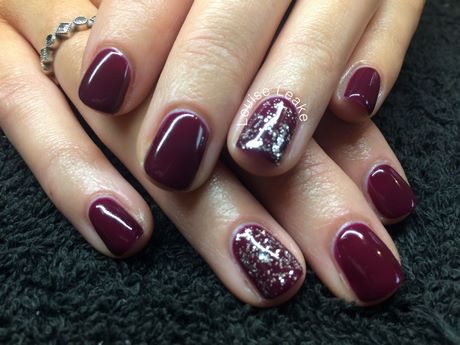 burgundy-gel-nail-designs-44_2 Modele de unghii cu gel Burgundy