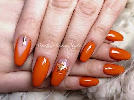 burnt-orange-nail-designs-03_5 Modele de unghii portocalii arse