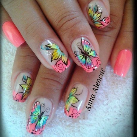 butterfly-nail-design-63 Design de unghii fluture