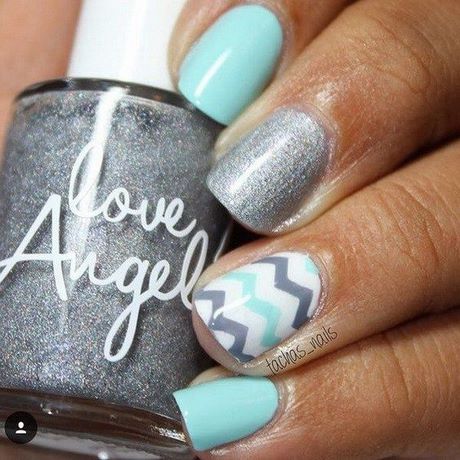 chevron-nail-design-30 Design de unghii Chevron