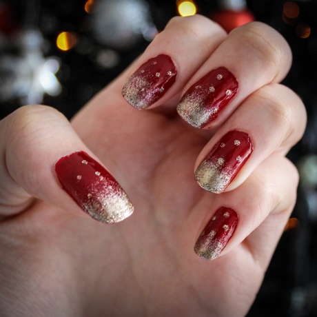 christmas-nail-art-red-and-gold-45_18 Crăciun nail art roșu și aur