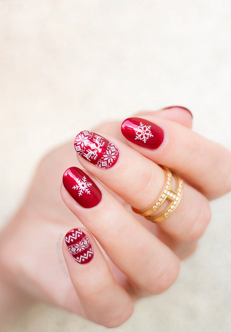 christmas-nails-white-12_3 Crăciun cuie alb
