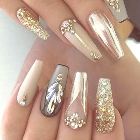 chrome-nail-art-designs-44_16 Modele de unghii cromate