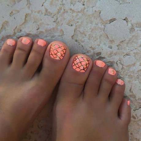 coral-toe-nail-designs-19_11 Coral toe unghii modele