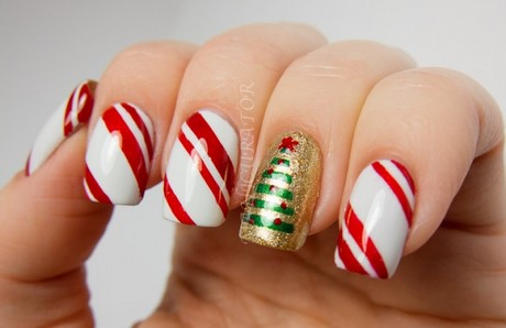 cute-and-easy-christmas-nails-61_10 Unghii drăguțe și ușoare de Crăciun