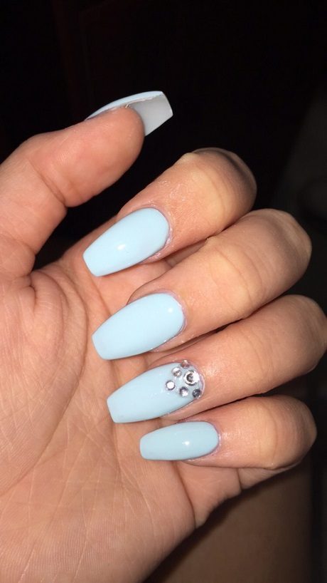cute-blue-acrylic-nails-08_10 Cute unghii acrilice albastru