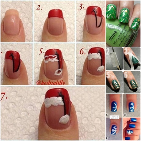 cute-easy-nail-designs-for-christmas-59_3 Modele drăguțe de unghii ușoare pentru Crăciun