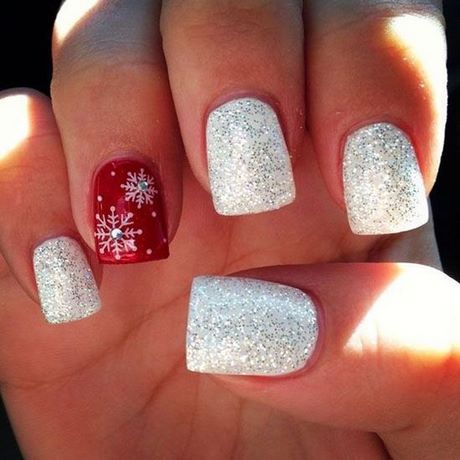 cute-easy-nail-designs-for-christmas-59_6 Modele drăguțe de unghii ușoare pentru Crăciun