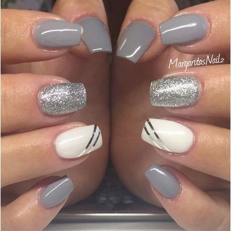 cute-grey-nails-96 Drăguț gri cuie