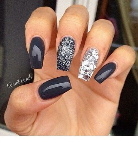 cute-grey-nails-96_18 Drăguț gri cuie