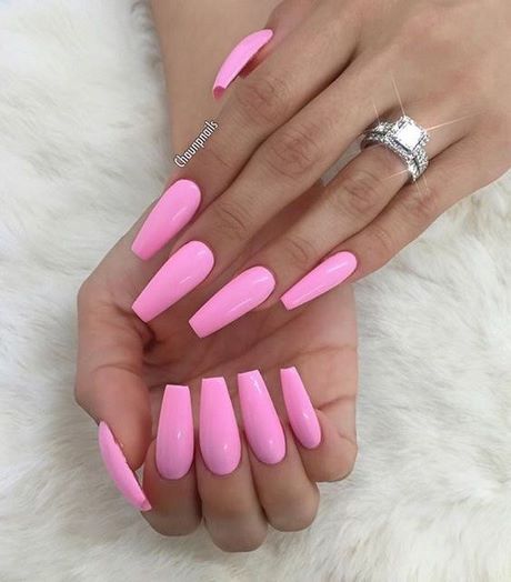 cute-pink-coffin-nails-50_16 Drăguț roz sicriu cuie