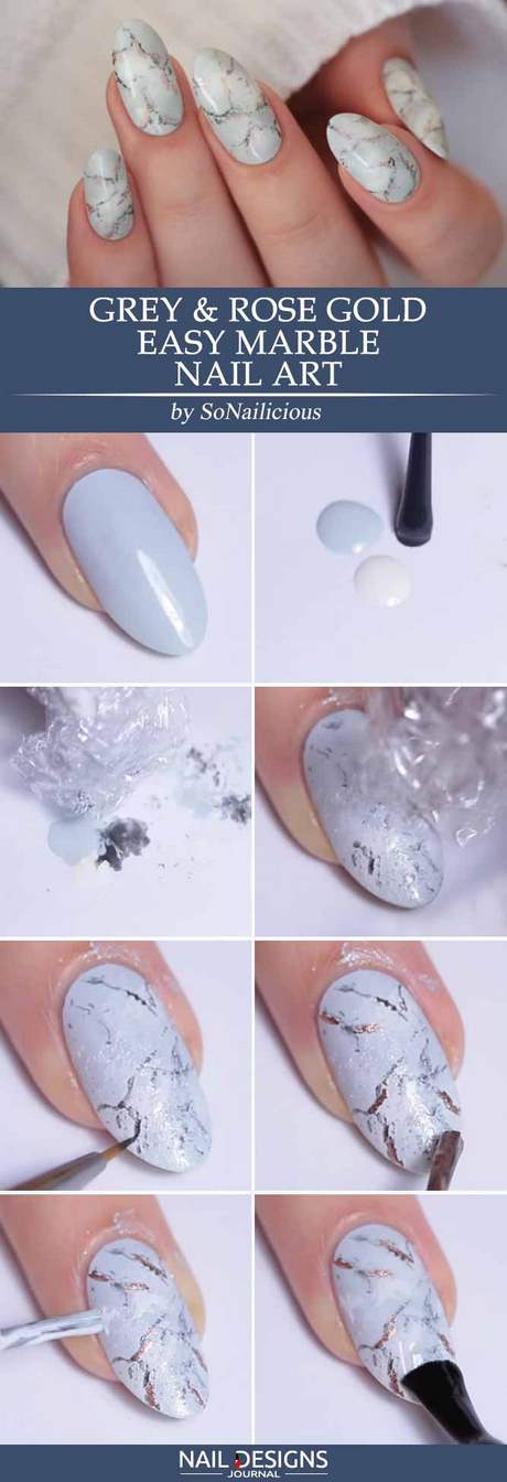 easy-marble-nails-31_5 Cuie ușoare de marmură