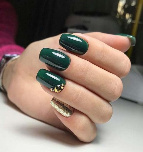 emerald-green-nail-designs-45_18 Modele de unghii verde smarald