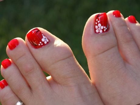 flower-toenail-designs-30_6 Flori toenail modele