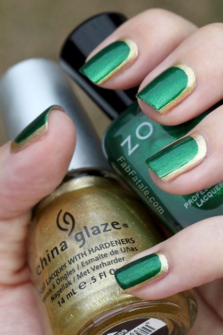 gold-and-green-nail-design-89_11 Design de unghii de aur și verde